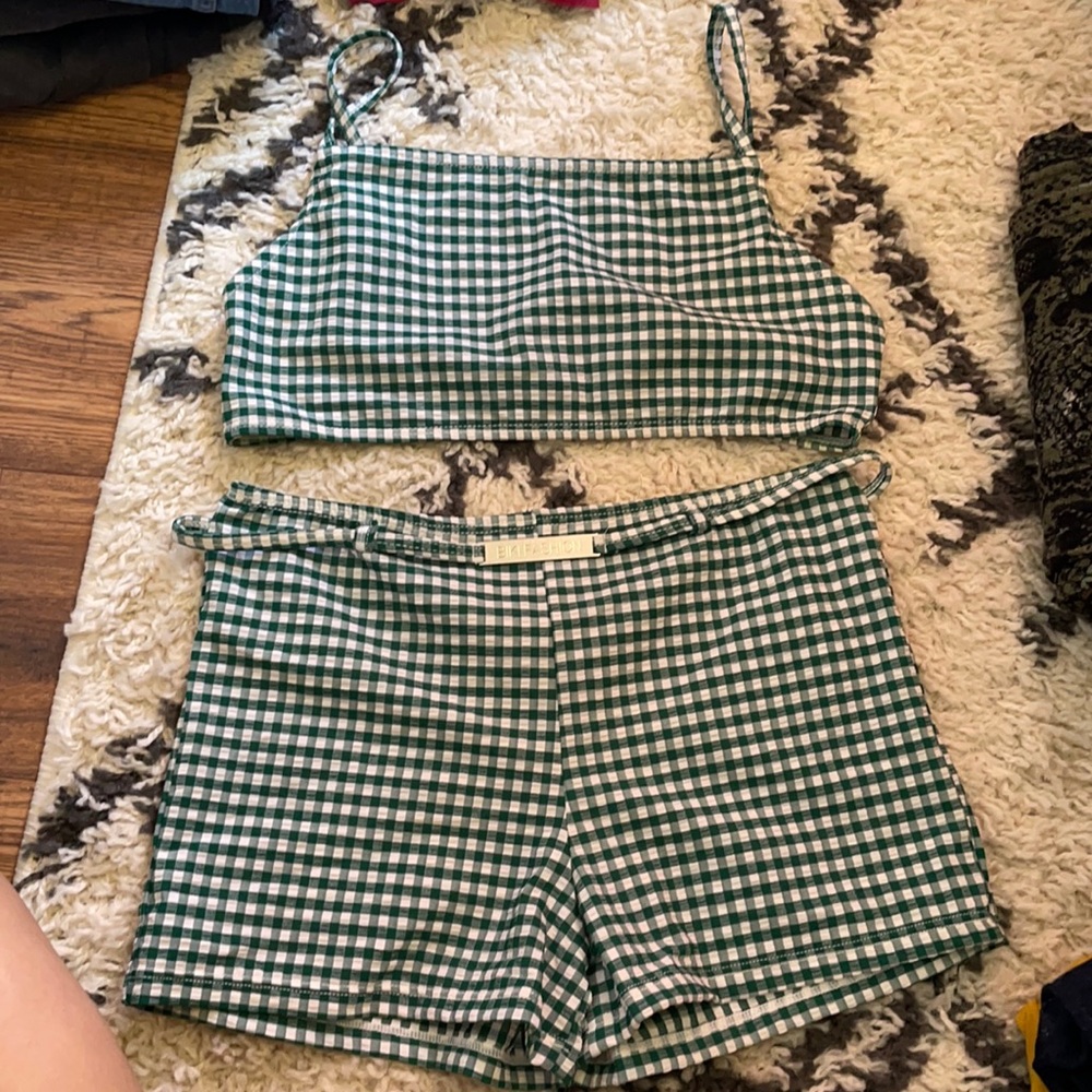 Retro green bikini